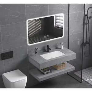 Bàn Đá Lavabo 2 Tầng Kèm Chậu âm Tràn Viền màu nghi