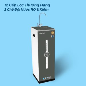 Máy lọc nước Perfect 12 cấp khoáng kiềm 2 chế độ nước khoáng kiềm và tinh khiết – Mới (P23S)