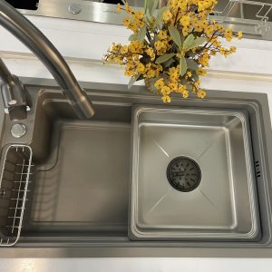 Chậu rửa bát 1 hố Nano Grunder GR-7545